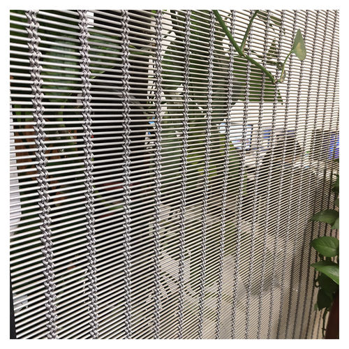 装饰金属丝网 - XY-M3624 - Hebei Shuolong Metal Products Co.,Ltd - 不锈钢 / 用于幕墙 / 紧织网布