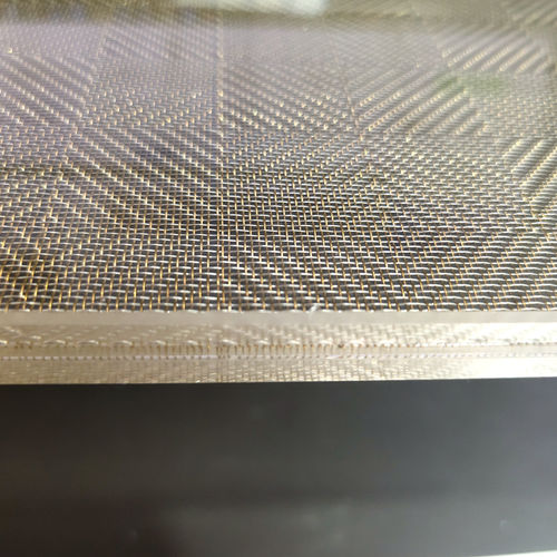 玻璃夹层金属丝网 - XY-R-2825T - Hebei Shuolong Metal Products Co.,Ltd - 不锈钢 / 建筑物 / 室内装潢