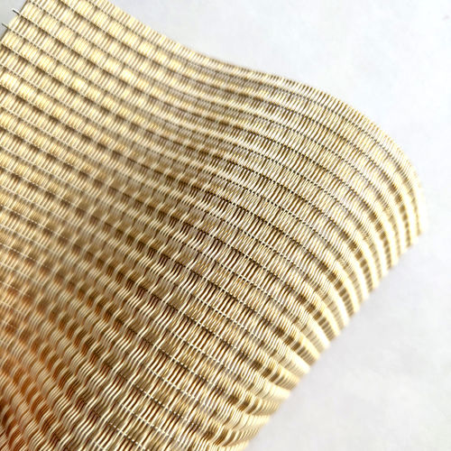 玻璃夹层金属丝网 - XY-R-02 - Hebei Shuolong Metal Products Co.,Ltd - 用于室内装饰 / 建筑 / 墙面