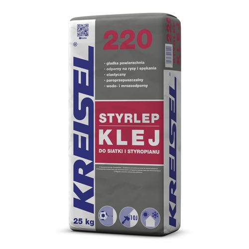 固结砂浆胶合剂 - STYRLEP 220 - Kreisel - 防水 / 隔热 / 用于外墙外部隔热