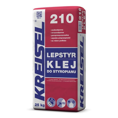 固结砂浆胶合剂 - LEPSTYR 210 - Kreisel - 防水 / 用于混凝土 / 用于外墙外部隔热