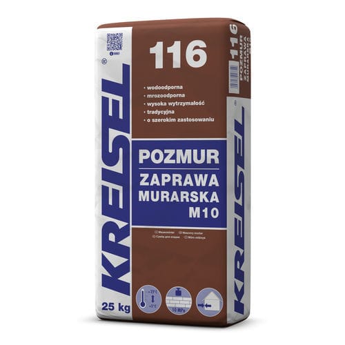 粘贴式砂浆 - POZMUR 116 M10 - Kreisel - 防水 / 加固 / 用于金属框架