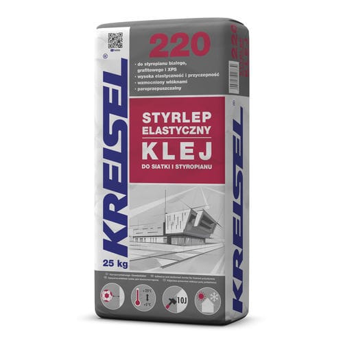 组装砂浆胶合剂 - STYRLEP 220 ELASTYCZNY - Kreisel - 隔热 / 加固 / 隔热板