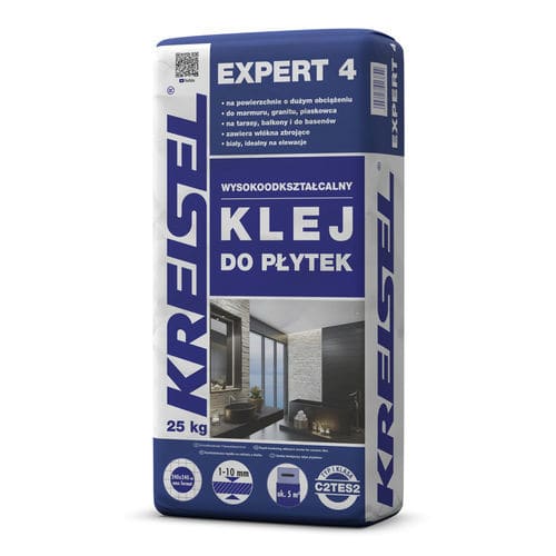 瓷砖水泥粘合剂 - EXPERT 4 - Kreisel - 用于外墙 / 用于游泳池 / 用于墙壁覆层