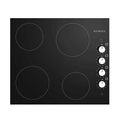 玻璃陶瓷灶台 - V6-04PY - Kumtel & Luxell - 4眼 / 嵌入式 / 带杠杆