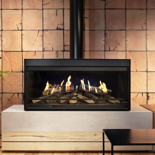 电壁炉 - Kalfire E-One 100F - Bespoke Fireplace Designs - 自承重 / 直角 / 单面