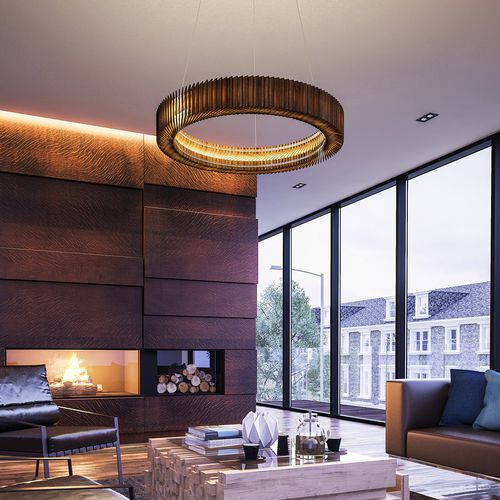 现代风格枝形吊灯 - KOTKA - cameron designhouse - 栎木 / LED式 / 手工