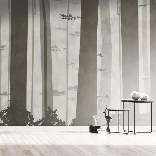 现代风格墙纸 - WOOD - WallyArt - 无纺布 / 玻璃纤维 / 乙烯基