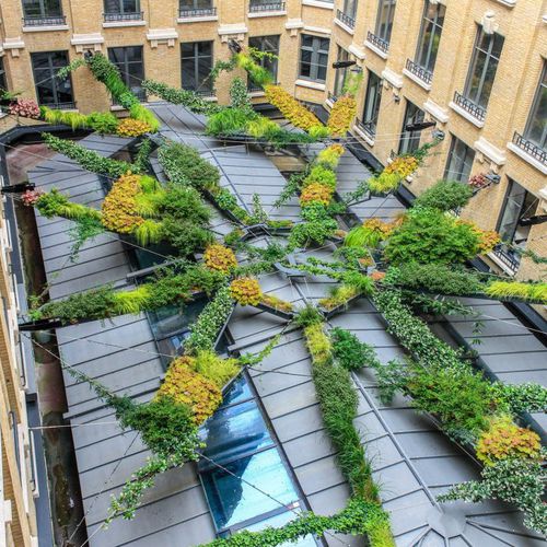 悬挂式植被屋顶 - A UNIQUE AND TAILOR-MADE SPIDER WEB SHAPED PROJECT - Jardins de Babylone