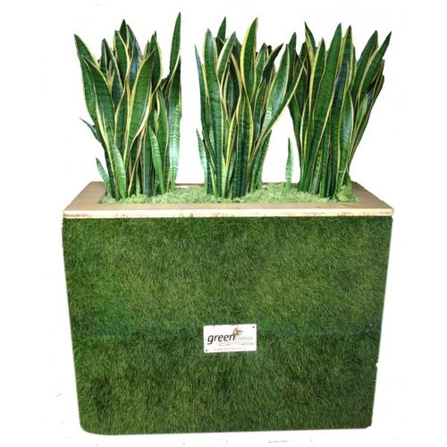 木质花坛 - GVS-460-16 - green Habitat - 长方形 / 定制 / 带轮