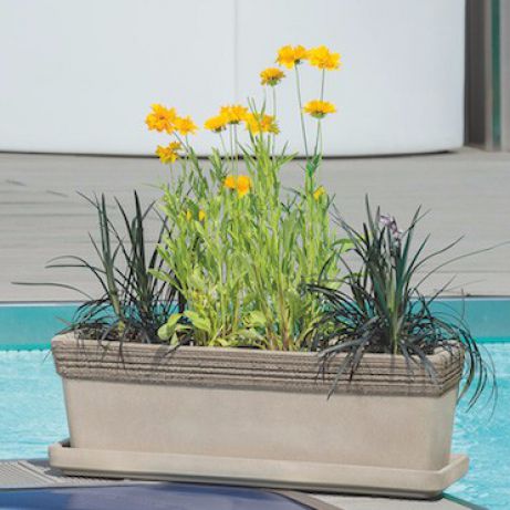 赤陶花坛 - VULCANO GRAFFIATO : VENEZIA WINDOW BOX - DEGREA - 长方形 / 现代风格 / 户外