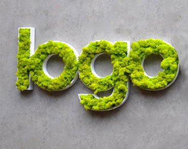 稳定植物画框 - PERSONALIZED LOGOS IN LICHEN - BM PIANTE STABILIZZATE - 天然 / 室内 / 壁画