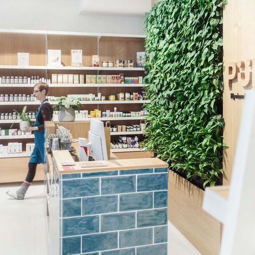 稳定绿植墙 - ONE SLIM - NAAVA - 模块化板 / 天然 / 室内
