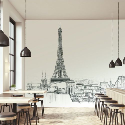 现代风格墙纸 - PANAME - LÉ PAPIERS DE NINON - 全景式 / 都市图案 / 素描