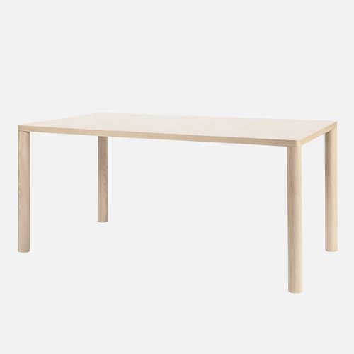 现代风格餐桌 - LOG - hem - 木制贴皮 / 天然栎木 / 长方形