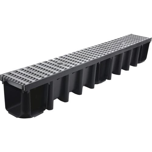 带网格排水槽 - BG Betonwaren GmbH - PVC / 用于公共空间 / 用于商业建筑