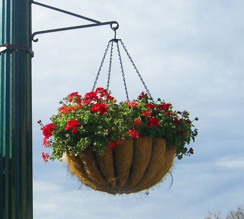公共空间悬吊花盆架 - ONE-WAY SCROLL ARM - PLANTERS UNLIMITED