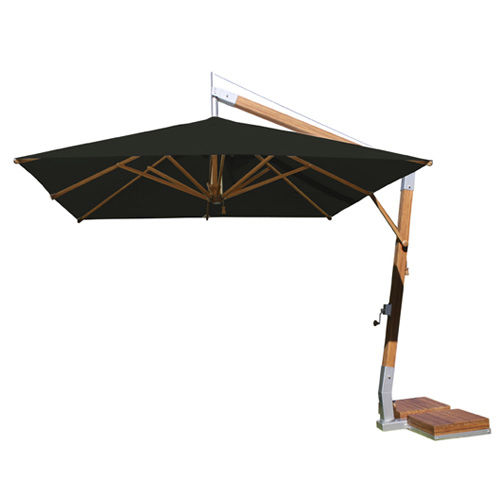 边柱遮阳伞 - 3.0M SQ-SW - Bambrella - 不锈钢 / 竹制 / 防风