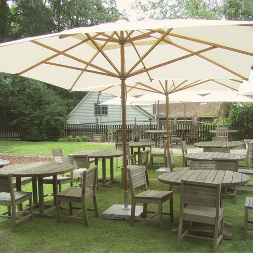 不锈钢遮阳伞 - 4M SQ-LT - Bambrella - 竹制 / 防风 / 商用