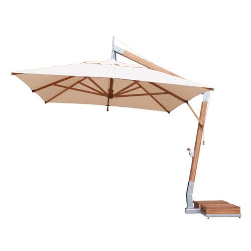 正方形遮阳伞 - 3.0M X 4.0M-REC-SW - Bambrella - 边柱 / 竹制 / 防风