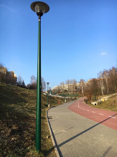 照明旗杆 - BASICPOLE - Alumast - 合成金属 / GRP