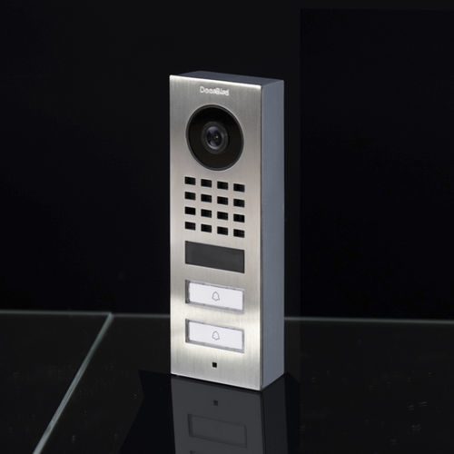 明装门口呼叫站 - D1102V - DoorBird - 磨砂不锈钢 / 住宅 / 专业