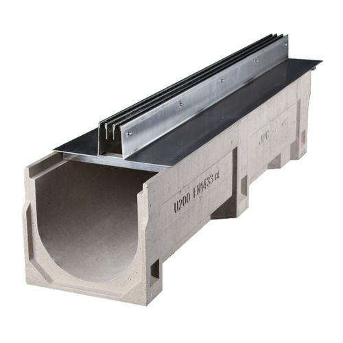 公共空间排水槽 - YT300-U20400PC - Fujian Yete Industry Co.,Ltd. - 带网格 / 缝隙式 / 树脂混凝土