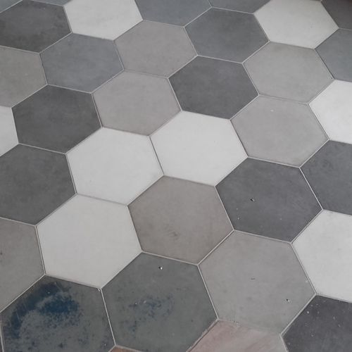 混凝土瓷砖 - 3D HEX - Slabb - Architectural Concrete - 3D / 天然饰面 / 室内
