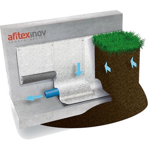 无纺布排水层 - ALVEODRAIN EV - Afitexinov - 聚丙烯 / 防护 / 排水