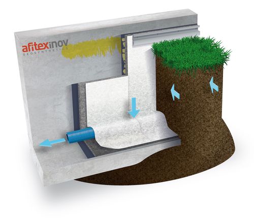 排水土工复合材料 - SOMDRAIN T5 - Afitexinov - 防护 / 用于过滤 / 防水密封