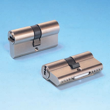 高安全性锁芯 - S3400 SECUR series - Potent S.A.S. - 钥匙 / 抛光黄铜 / 缎面铬合金