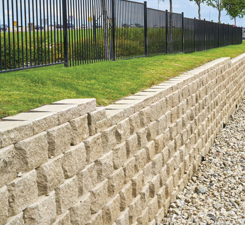 中空混凝土块 - REGAL STONE PRO - PAVESTONE - 用于挡土墙 / 仿石