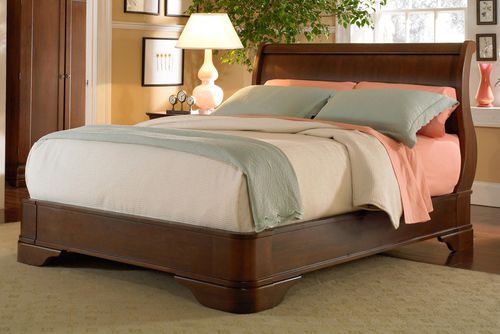 双人床 - LOUIS PHILIPPE - West Furniture - 路易-菲利普风格 / 带床头板 / 木质