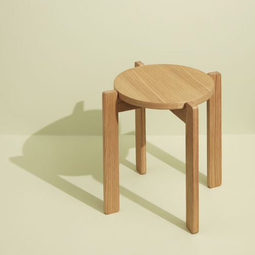 北欧风格凳子 - Always - Hübsch A/S - 栎木 / 木制贴皮 / MDF