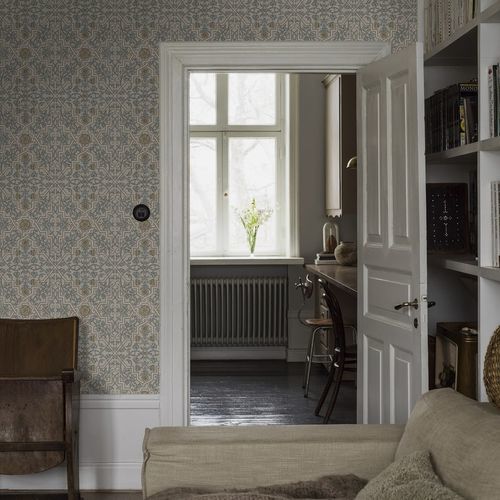 传统风格墙纸 - Rosenvinge - Boråstapeter - 印花 / 仿布 / 绿色