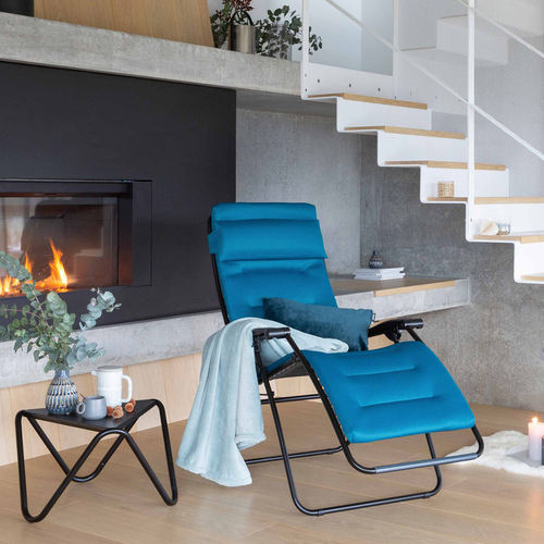 现代风格躺椅 - Rsxa Clip Air Comfort® - Lafuma Mobilier - 布料 / 钢 / 带脚凳