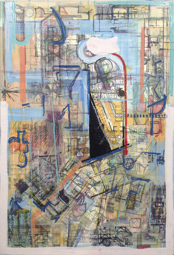 装饰丙烯画 - Untitled 2 STRATICOLLAGE - San Polo Art Gallery | Contemporary Art & Design i - 混合型 / 抽象风格 / 美术馆