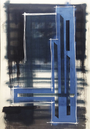 装饰丙烯画 - Overline 1 RIGONI SERIES - San Polo Art Gallery | Contemporary Art & Design i - 混合型 / 帆布 / 抽象风格
