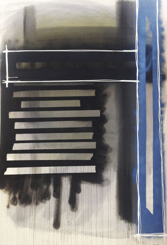 装饰丙烯画 - Overlines 2 RIGONI SERIES - San Polo Art Gallery | Contemporary Art & Design i - 混合型 / 帆布 / 抽象风格