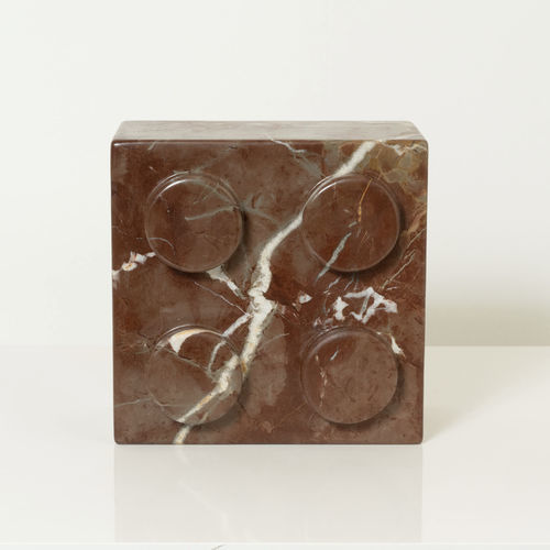 大理石雕塑 - BRICK 4 - Valentine Red - San Polo Art Gallery | Contemporary Art & Design i - 独立式 / 美术馆 / 红色