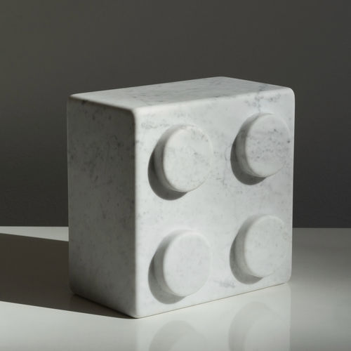大理石雕塑 - Brick 4 - Calacatta Oro - San Polo Art Gallery | Contemporary Art & Design i - 户外 / 花园 / 手工