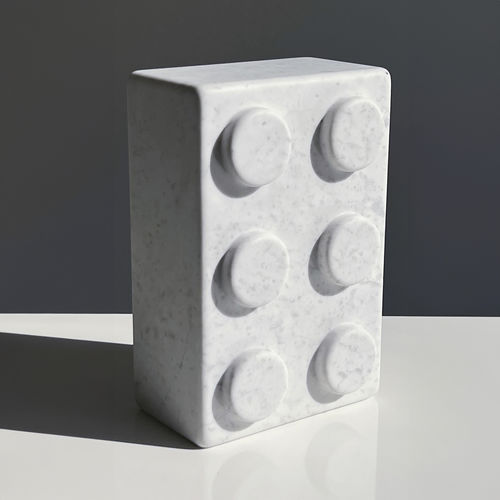 意大利Carrere大理石雕塑 - BRICK 6  - San Polo Art Gallery | Contemporary Art & Design i - 独立式 / 美术馆 / 白色