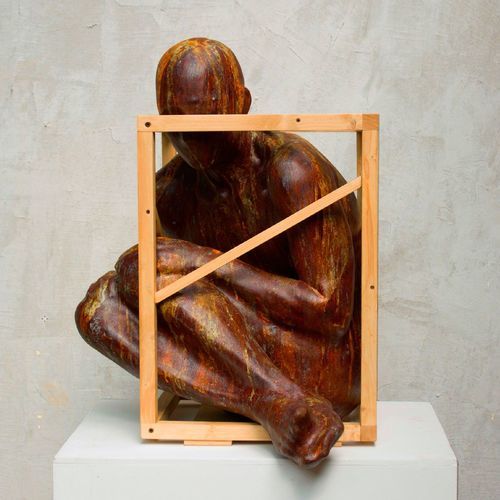 木质雕塑 - Cage n° 12, 2021 - San Polo Art Gallery | Contemporary Art & Design i - 金属 / 锰铈镧矿 / 手工