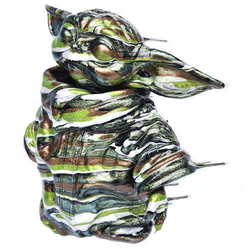 金属雕塑 - Blown Away Grogu - San Polo Art Gallery | Contemporary Art & Design i - 树脂 / 黏土 / 丙烯塑料