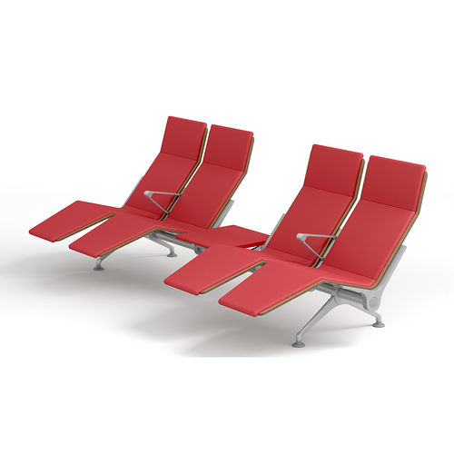 金属联排座椅 - RECLINER SYSTEM - IMAT MOBILIARIO Y DISEÑO S.A. - 山毛榉木 / 聚氨酯 / 4人座