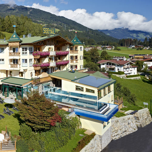 无边式游泳池 - HOTEL SEETAL - BERNDORF METALL- UND BÄDERBAU GMBH - 盖子 / 户外 / 商用