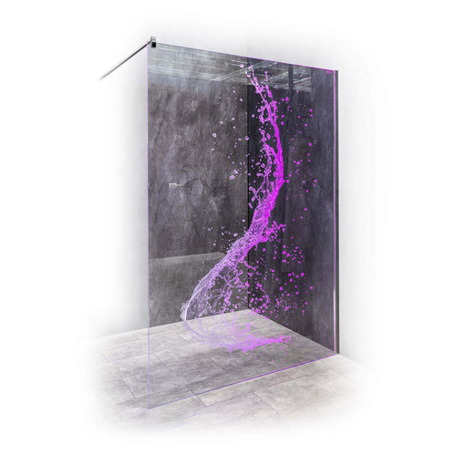 步入式淋浴房 - APREJO WITH LIGHTING-EFFECTS - PALME Duschabtrennungen GmbH - 淬火玻璃 / 长方形 / 家用