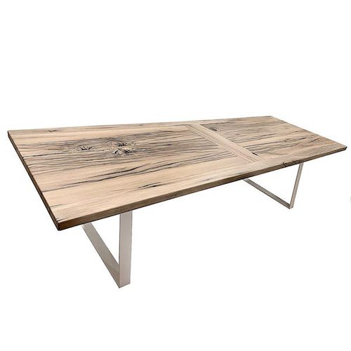 现代风格桌 - TBA101 - Bois Antique - 栎木 / 金属桌脚 / 长方形