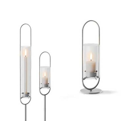 玻璃烛台 - OVAL CANDLE - HÖFATS - 不锈钢