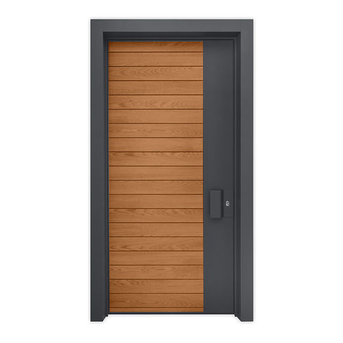 入户门 - VARNA  - REMO Security Doors - 木质 / 电镀钢 / 平开